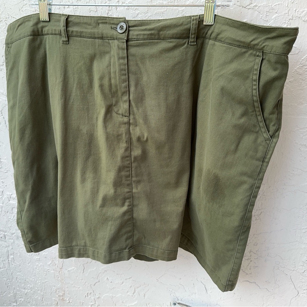 Ellos Khaki Size 18 Skort, Green